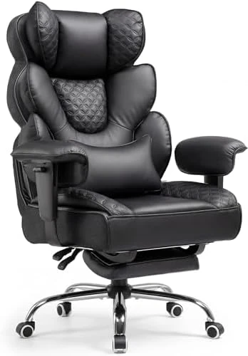 Big and Tall Office Chair with Footrest — Smart Chairs, COMHOMA