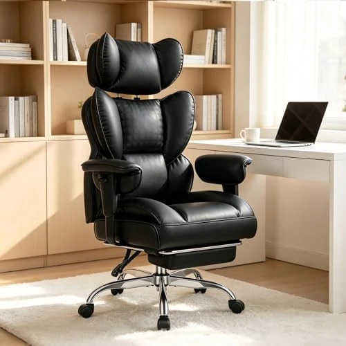 Big and Tall Office Chair with Footrest — Smart Chairs, Simple Deluxe