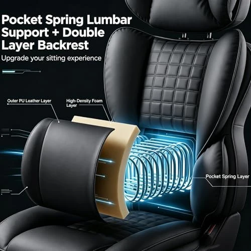 Big and Tall Office Chair with Footrest — Smart Chairs, Simple Deluxe