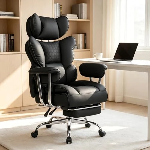 Big and Tall Office Chair with Footrest — Smart Chairs, Simple Deluxe