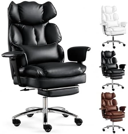 Big and Tall Office Chair with Footrest — Smart Chairs, Simple Deluxe