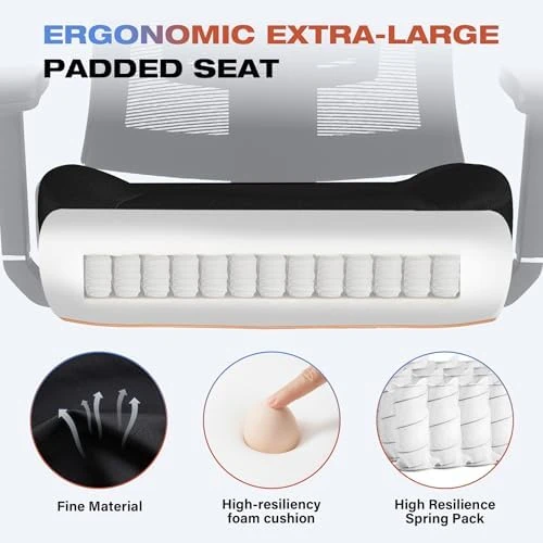 Big and Tall Office Chair with Lumbar Support — Smart Chairs, MAHOMICO