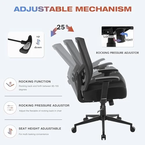 Big and Tall Office Chair with Lumbar Support — Smart Chairs, MAHOMICO