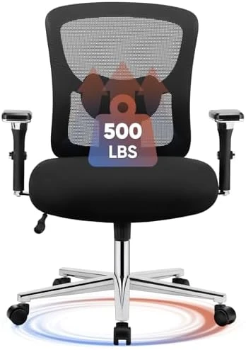 Big and Tall Office Desk Chair with Lumbar Support — Smart Chairs, Sweetcrispy