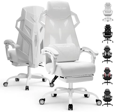 Computer Chair with Adjustable Footrest — Smart Chairs, GTPLAYER