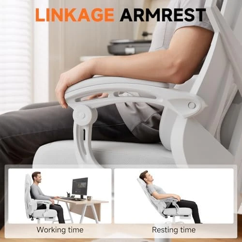Computer Chair with Adjustable Footrest — Smart Chairs, GTPLAYER