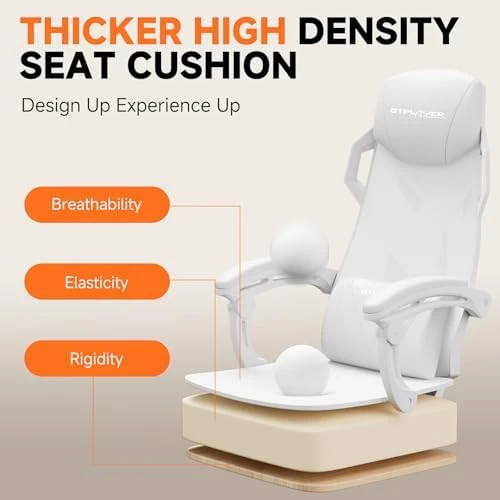 Computer Chair with Adjustable Footrest — Smart Chairs, GTPLAYER