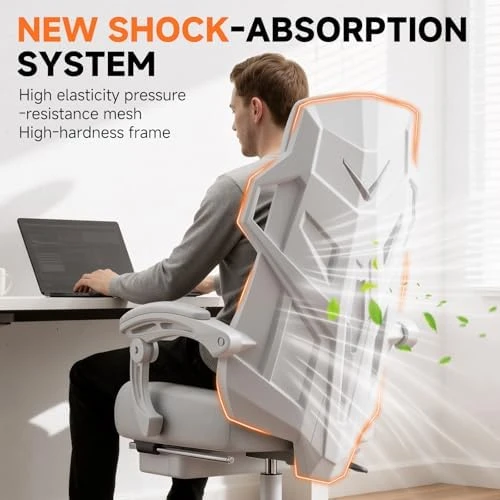 Computer Chair with Adjustable Footrest — Smart Chairs, GTPLAYER