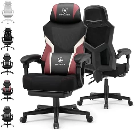 Computer Chair with Adjustable Footrest — Smart Chairs, GTPLAYER