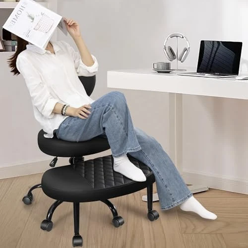 Ergonomic Cross Legged Office Chair with Wheels — Smart Chairs, AtHope