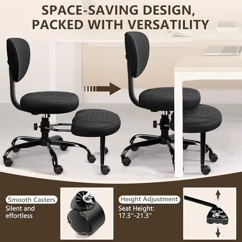 Ergonomic Cross Legged Office Chair with Wheels — Smart Chairs, AtHope