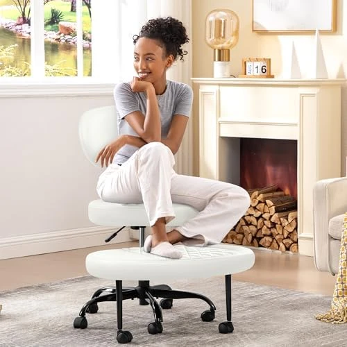 Ergonomic Cross Legged Office Chair with Wheels — Smart Chairs, AtHope