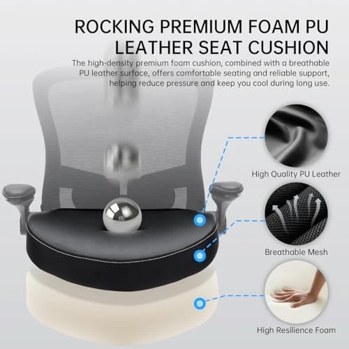 Ergonomic Heavy Duty Office Chair with Adjustable Lumbar Support — Smart Chairs, Heromate