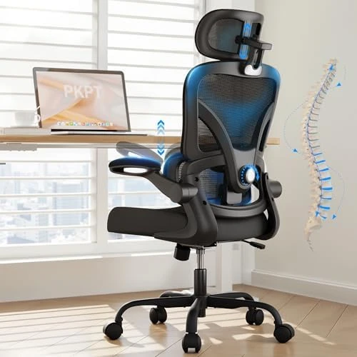 Ergonomic Office Chair with Lumbar Support & Headrest — Smart Chairs, PKPT