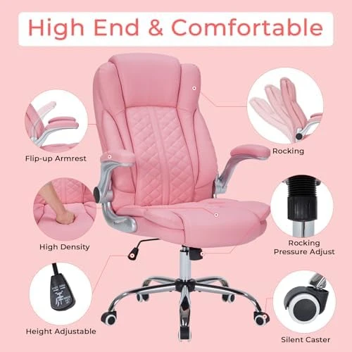 Executive Office Chair with Flip-Up Armrests — Smart Chairs, HESL
