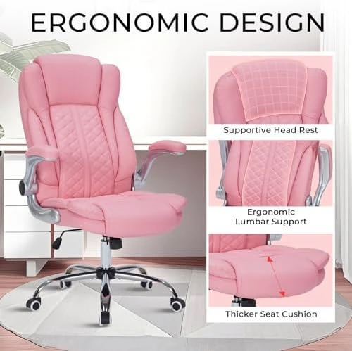 Executive Office Chair with Flip-Up Armrests — Smart Chairs, HESL