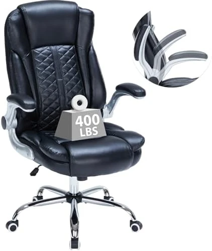 Executive Office Chair with Flip-Up Armrests — Smart Chairs, HESL