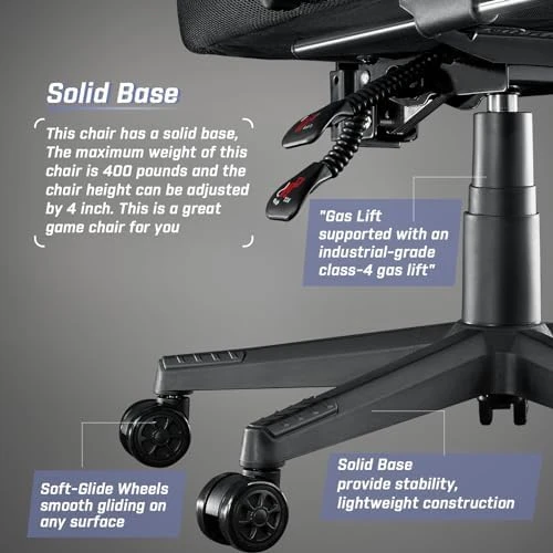 Gaming Chair with Footrest — Smart Chairs, LEMBERI