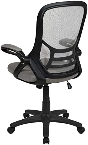 High-Back Swivel Office Chair with Adjustable Lumbar Support and Seat Height, Ergonomic Mesh Desk Chair with Flip-Up... — Smart Chairs, Flash Furniture
