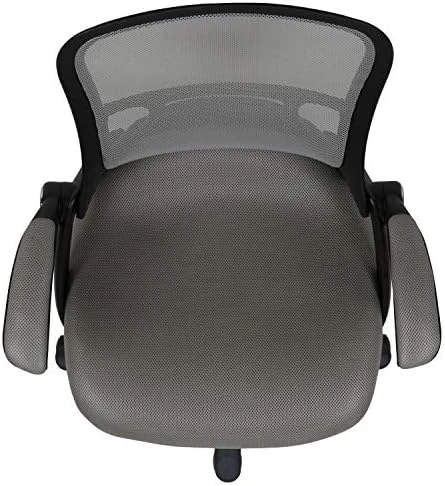 High-Back Swivel Office Chair with Adjustable Lumbar Support and Seat Height, Ergonomic Mesh Desk Chair with Flip-Up... — Smart Chairs, Flash Furniture