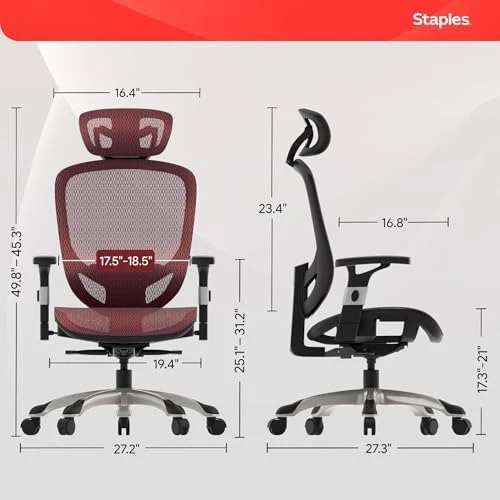 Ergonomic Task Chair with Mesh Back — Smart Chairs, STAPLES