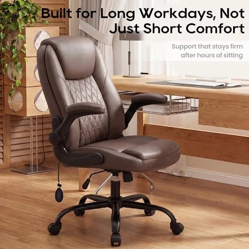 Leather Office Chair with Adjustable Lumbar Support — Smart Chairs, MALOL