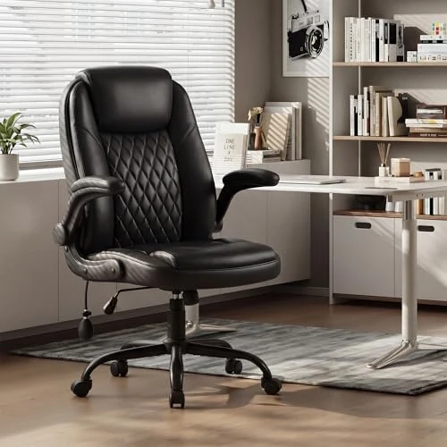 Leather Office Chair with Adjustable Lumbar Support — Smart Chairs, MALOL