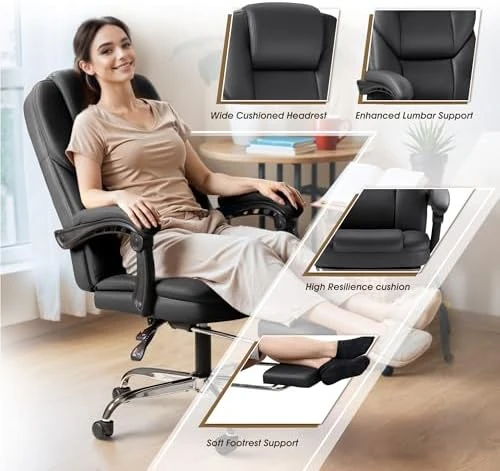Massage Office Chair with Foot Rest — Massage Chairs, Furmax