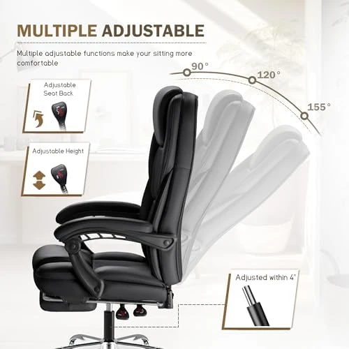 Massage Office Chair with Foot Rest — Massage Chairs, Furmax