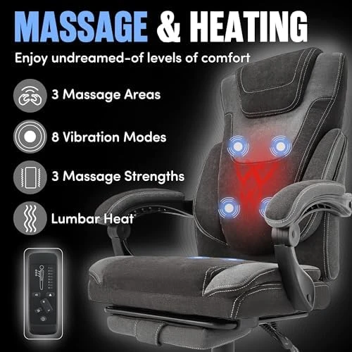 Massage Office Chair with Foot Rest — Massage Chairs, BLISNEST