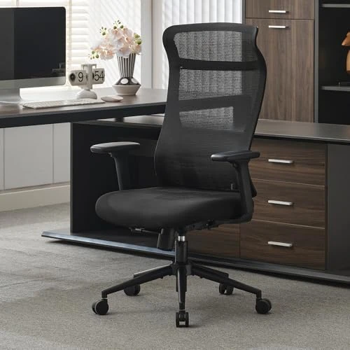 Mesh Ergonomic Office Chair with Footrest — Smart Chairs, Qulomvs