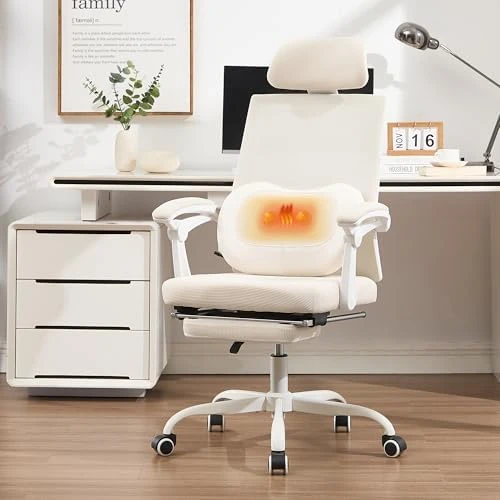 Mesh Ergonomic Office Chair with Footrest — Smart Chairs, Qulomvs