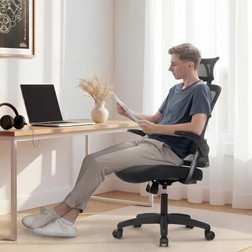 Office Desk Chair with Ergonomic Headrest and Lumbar Support — Smart Chairs, NEO CHAIR