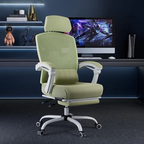 Office Desk Chair with Footrest Ergonomic Gaming Chair — Smart Chairs, DUMOS