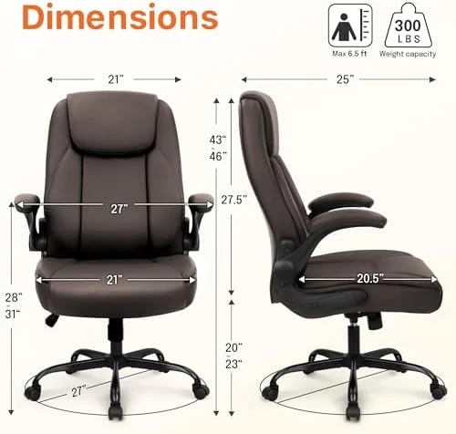 Office Desk Gaming Computer Home Chair Ergonomic Executive High Back Support Flip-up Arms Adjustable Height Swivel... — Smart Chairs, NEO CHAIR