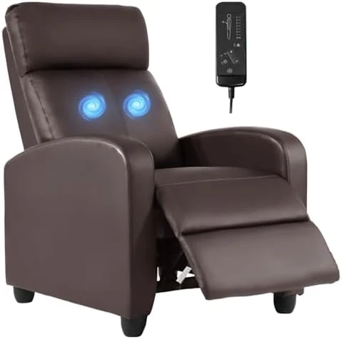 Recliner Sofa Massage Chair with Lumbar Support and Padded Backrest — Massage Chairs, FDW