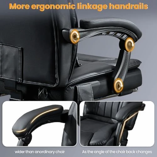 Vibration & Heat Massage Office Chair with Foot Rest — Massage Chairs, KWKSV