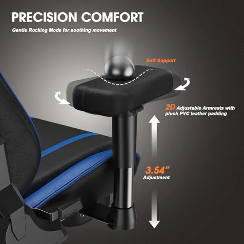 3D Kneading Massage Gaming Chair with Footrest — Massage Chairs, Douxlife
