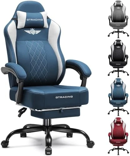 Big and Tall Gaming Chair with Footrest — Smart Chairs, GTPLAYER