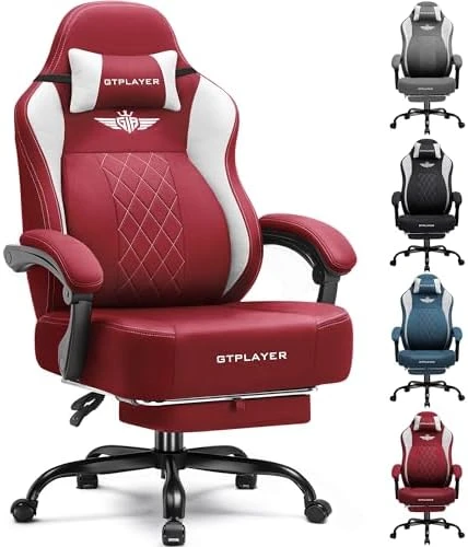 Big and Tall Gaming Chair with Footrest — Smart Chairs, GTPLAYER