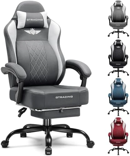 Big and Tall Gaming Chair with Footrest — Smart Chairs, GTPLAYER