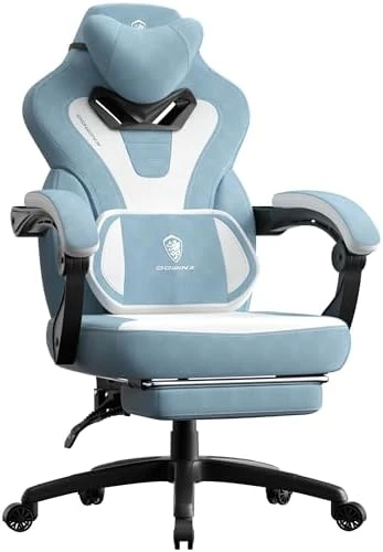 Fabric Gaming Chair with Footrest — Smart Chairs, Dowinx