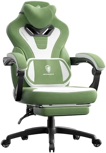 Fabric Gaming Chair with Footrest — Smart Chairs, Dowinx