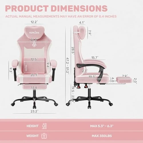 Fabric Video Gaming Chair — Smart Chairs, SUKIDA