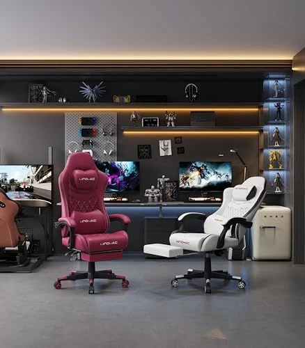 Gaming Chair with Footrest and Lumbar Support — Smart Chairs, MINOMAC