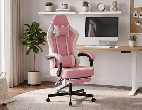Gaming Chair with Footrest, Ergonomic High Back Computer Chair — Smart Chairs, Mistpeople