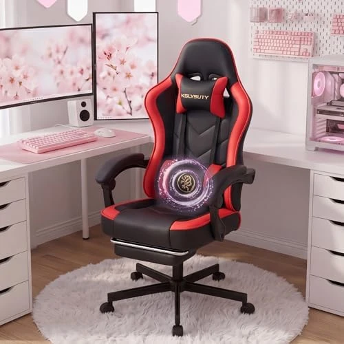 Gaming Chair with Footrest, Ergonomic High Back Computer Chair — Smart Chairs, Mistpeople