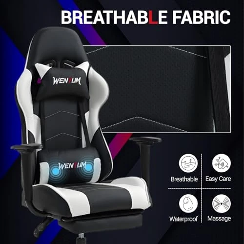 Gaming Chair with Footrest — Smart Chairs, WENTUM