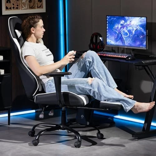 Gaming Chair with Footrest — Smart Chairs, WENTUM