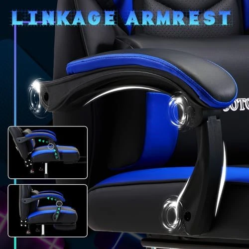 Gaming Chair with Footrest — Massage Chairs, ECOTOUGE